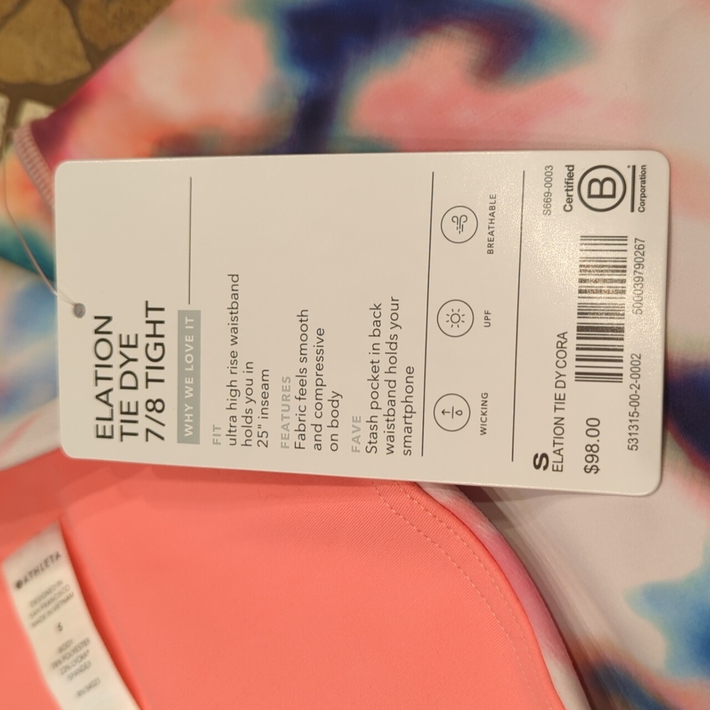NWT S Athleta Elation Tights - Picture 3 of 7